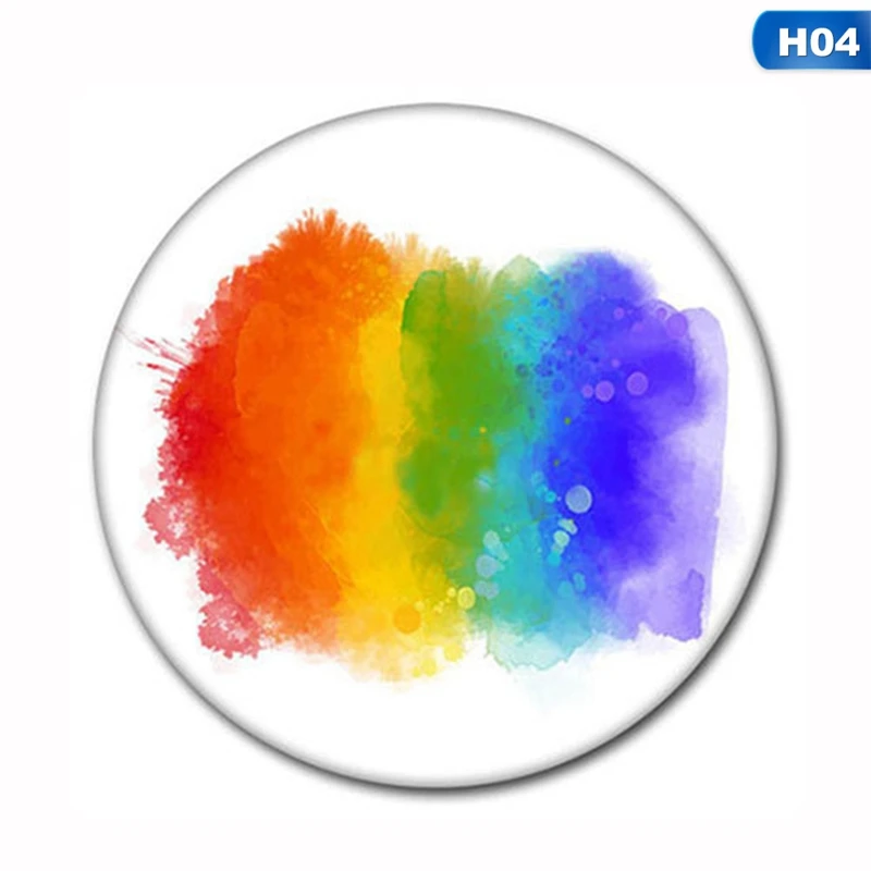 ЛГБТ Прайд Радужный металлический значок с флагом для рюкзаков иконы геев