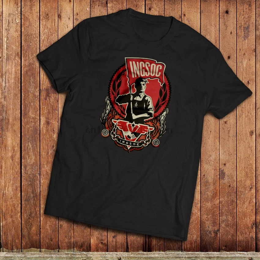 1984 футболку. Ingsoc/вечерние футболки с логотипом из 19 восьмидесяти четырех книг