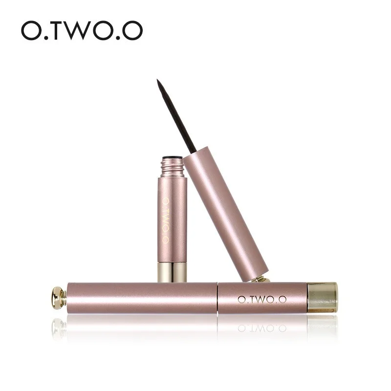 

O.TWO.O Rose Gold Liquid Eyeliner Pen Quick-drying Waterproof Dyed Eyeliner Pencil Adhesive Eyeliner Stamp Beauty Cosmetics Tool