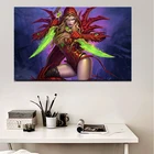 Картина Hearthstone, валеера сангвина, Декоративные плакаты и принты для видеоигр, шелковые картины для гостиной