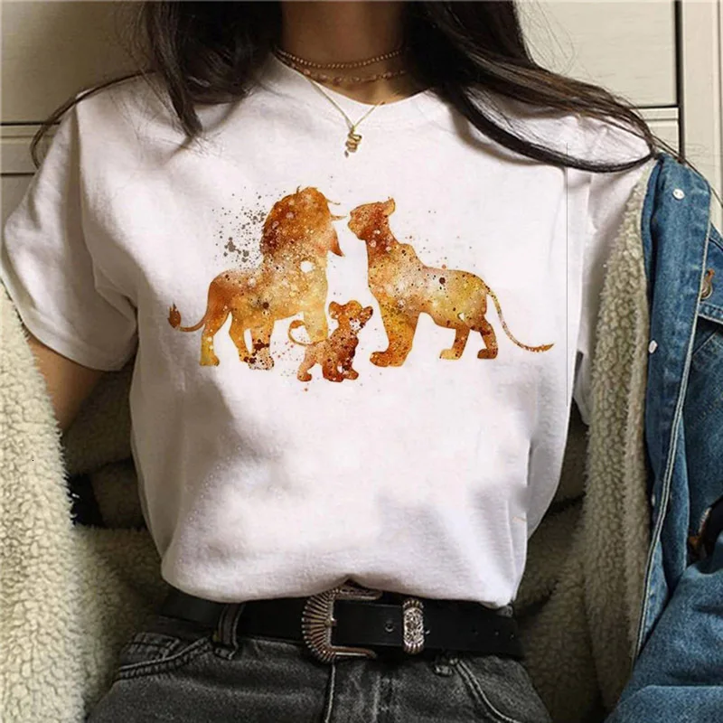 Женская футболка Harajuku Ullzang Moda o rei leau Hakuna Matata Femme Homme с покемонами футболки для