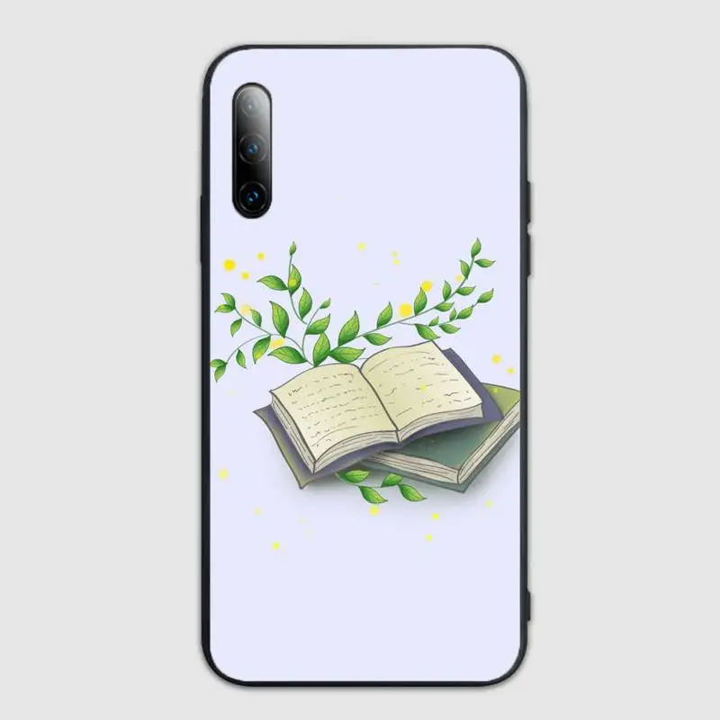 

Reading books tea DIY Printing Phone Case For honor 8a 5 7 10i 9 10 20 30 v 7 9 honorview pro Cover Fundas Coque