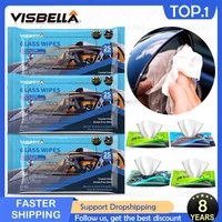 visbella car cleaning wet wipe microfiber detailing cloth auto wash glass leather seat shoes wheel furniture accessories wipes