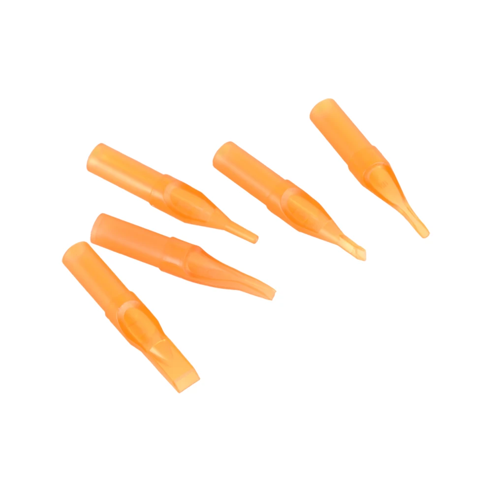 Насадки для тату-иглы 50 шт./кор. RT M FT R DT стерильные желтые пластиковые одноразовые