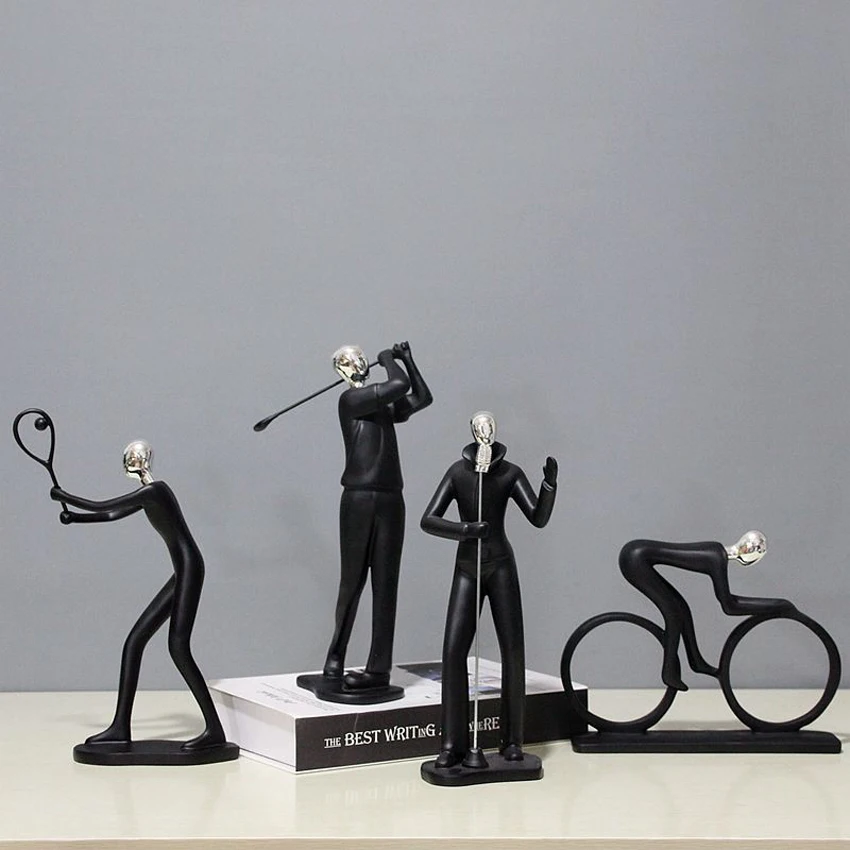 Современные обтягивающие украшения для гостиной модная мебель фигурки и