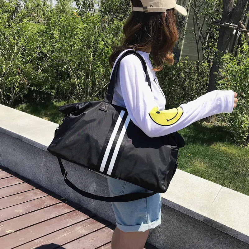 Спортивная сумка для мужчин и женщин холщовая дорожная тренировок влажного