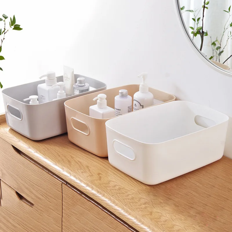 

Sundry storage basket student desktop snack storage box plastic cosmetic storage box household kitchen sorting box makeup box