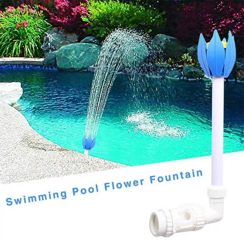 

1PC Swimming Pool Waterfall Fountain Adjustable Water Pools Connector Head Decoration Pool Pond Floating Water Fountain Device