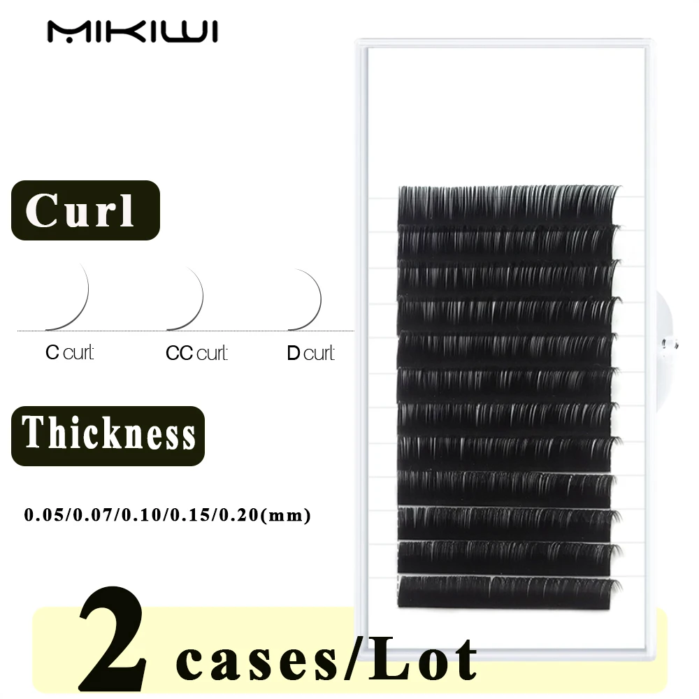 

MIKIWI, 2 коробки/партия, искусственные ресницы, индивидуальные ресницы, натуральные реснички, высококачественные синтетические норковые ресн...