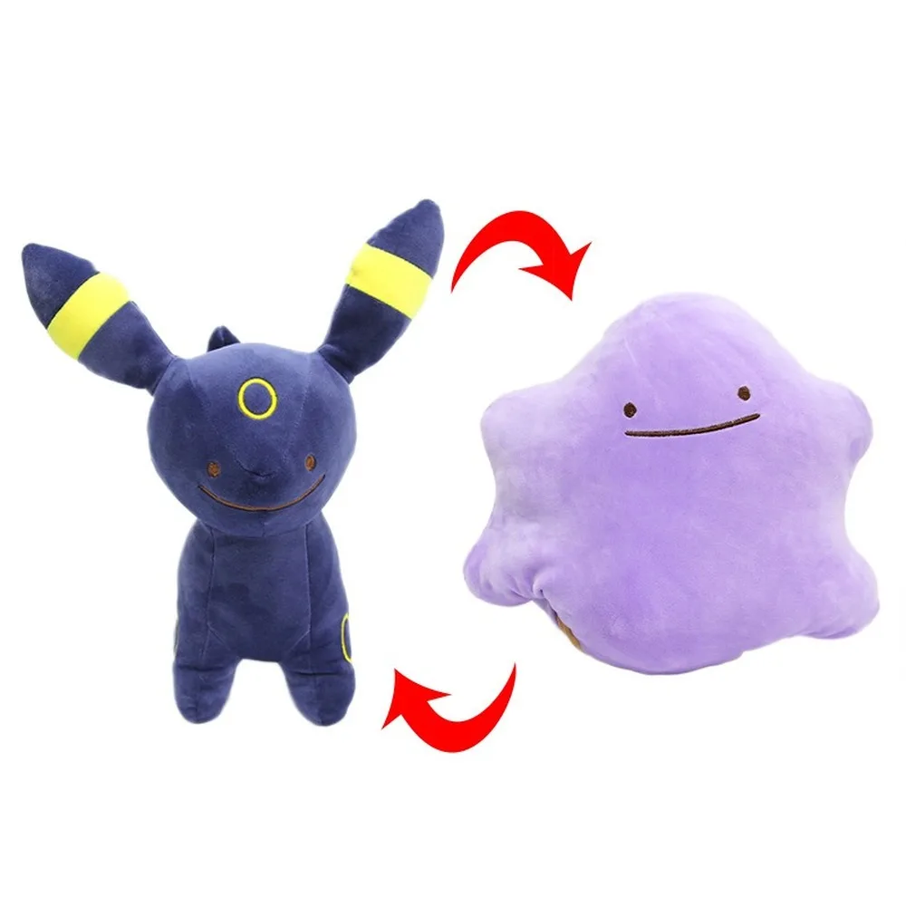 28 см Pokemon Pet Baby Разнообразие Ditto Evee странная оригинальная Двусторонняя плюшевая