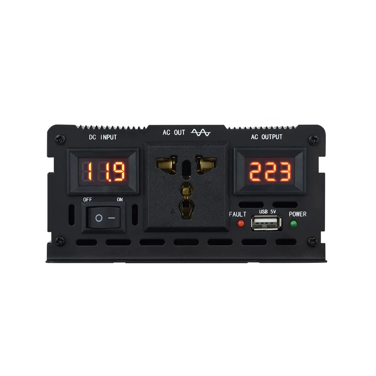

Universal Socket Intelligent Screen Digital Display Pure Sine Wave Sinusoidal Power Inverter 12V/24V To 220V 1200W Converter