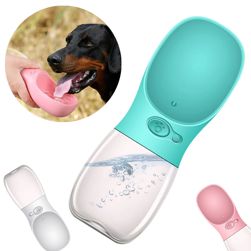 

2021 Dog Water Bottle Portable Bottle for Small Medium Large Dog Drinking Feeder Outdoor Travel Water Bowl Pet Product Dispenser
