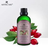artiscare 100 natural rose hip base oil 100ml stretch mark anti wrinkle acne scar moisturizing anti aging massage carrier oil