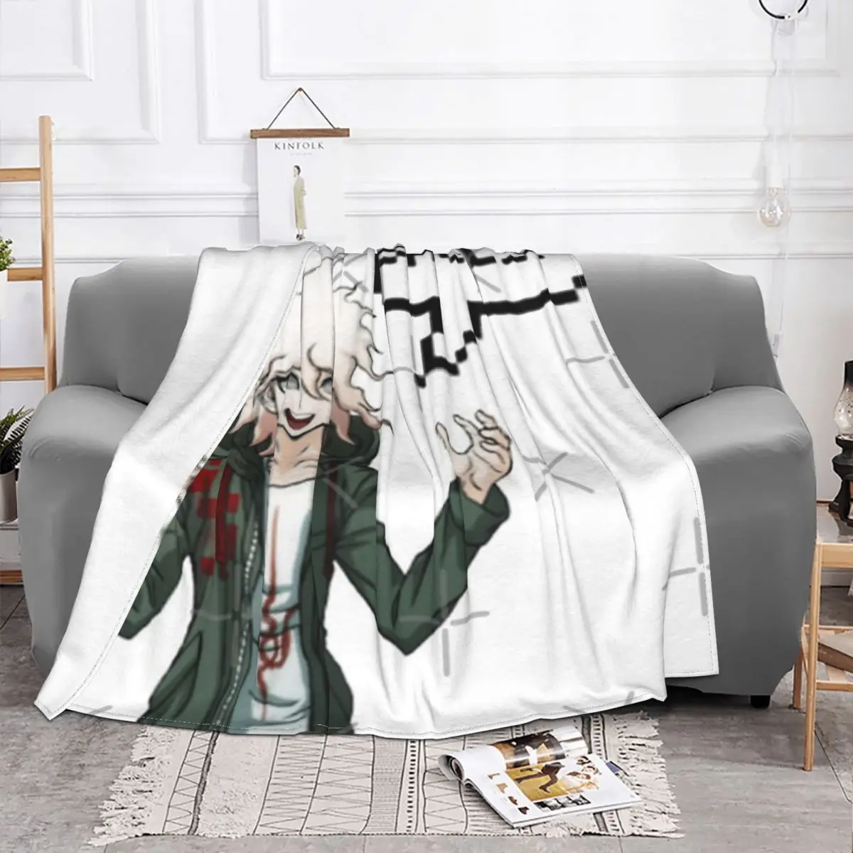 

Nagito Komaeda - Bagels Nicob одеяло покрывало для кровати клетчатое покрывало для кровати аниме одеяло детское одеяло