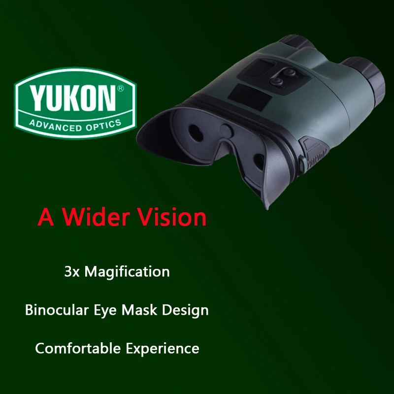YUKON пират 3 × 42 увеличение ночного видения бинокль ночного видения Goggle телескоп с инфракрасным ИК для ночного наблюдения
