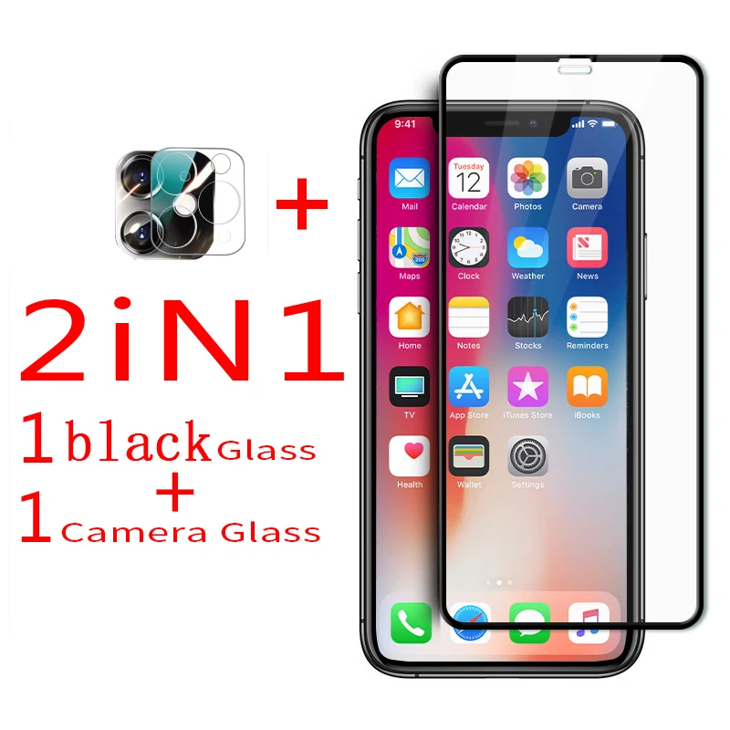 

Пленка для объектива камеры iphone 11 12 pro mini, Защитное стекло для экрана iphone 12 pro max, черное закаленное стекло ipone11