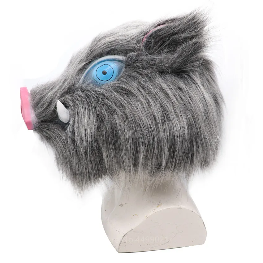 

Demon Slayer's Blade Anime Costume Cosplay Pig Hair Wig Warm Halloween Carnival Party Cosplay Accessories 2 Colors Pig Headwear