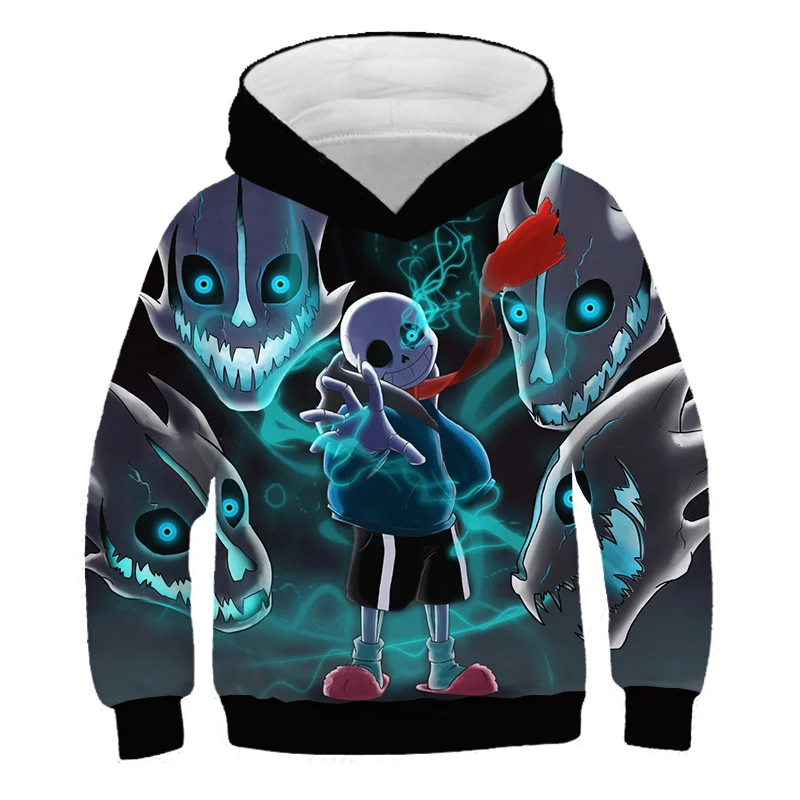 Детский свитер с капюшоном с 3D принтом в виде героя мультфильма «Undertale» Летняя Детская уличная модная Толстовка для отдыха для мальчиков и девочек - Цвет: TNT-826
