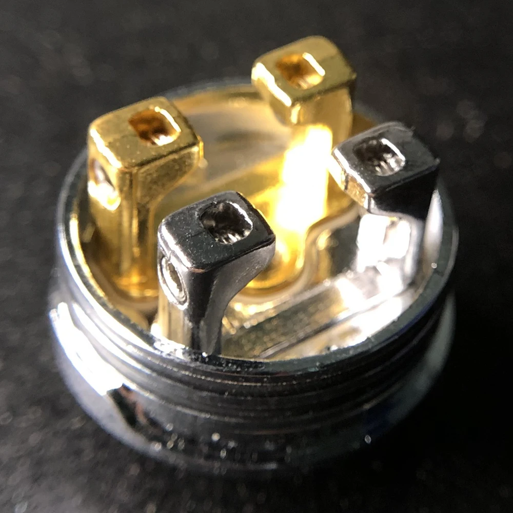 

New DROP RDA tank Rebuildable drip atomizer with 24mm diameter Multi-holes and large airflow Easy replacement of BF pin RDA