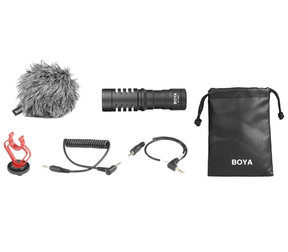 BOYA BY-MM1 микрофон для видеозаписи компактный VS Rode VideoMicro записывающий на камеру Sony A7