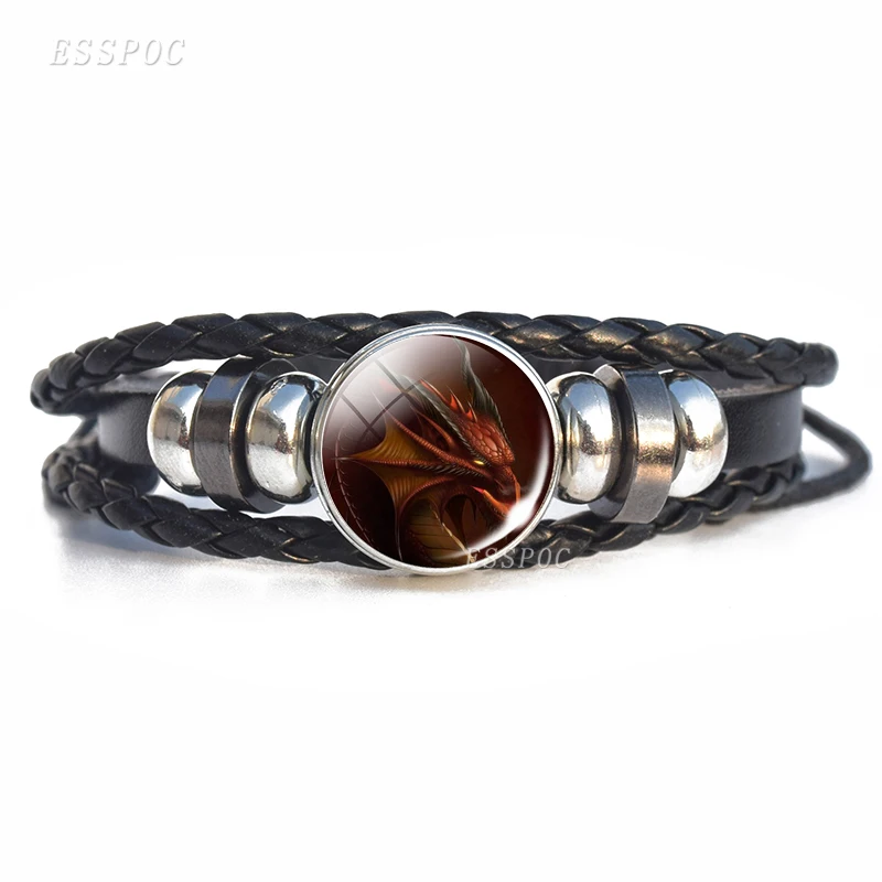 Плетеные браслеты Dragon King металлические ювелирные изделия стеклянный купольный