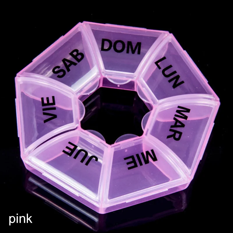 Таблетки Организатор Портативный еды Класс медицинский ящик пластиковый