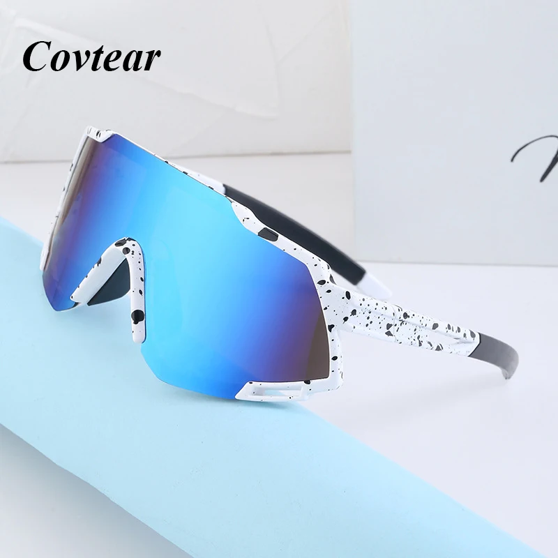 

2022 красочные ветрозащитные солнцезащитные очки для езды на открытом воздухе Женская мода цельные линзы оттенки спортивные солнцезащитные ...