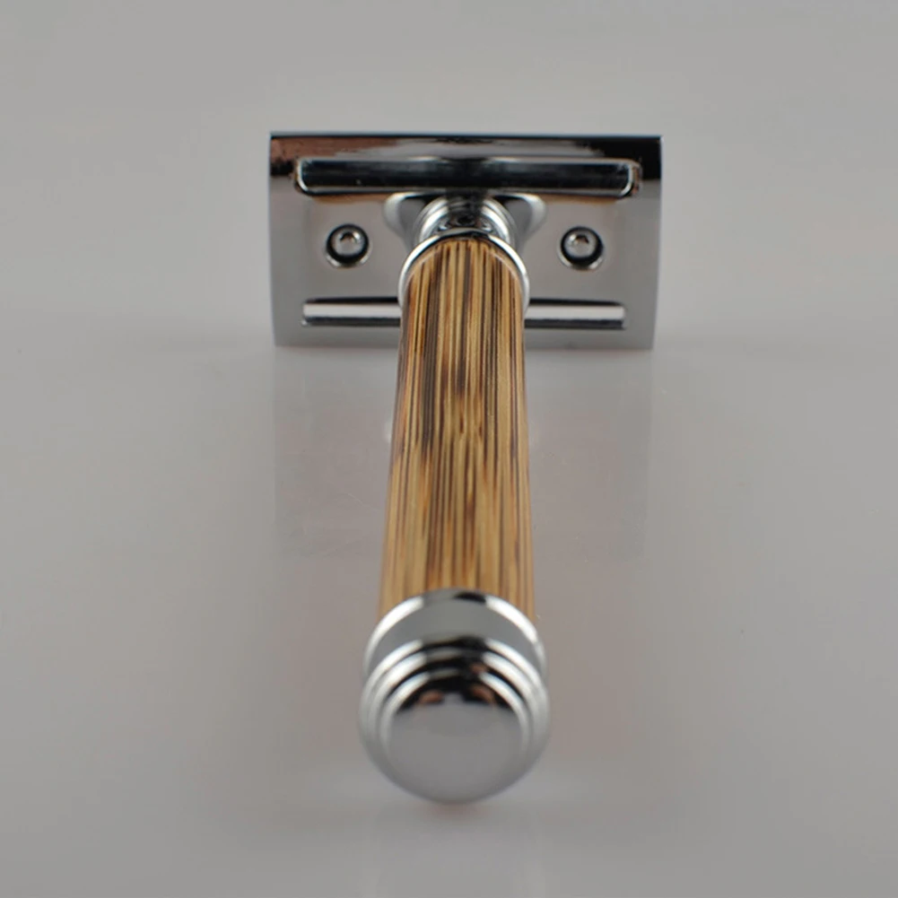 Мужская Ручная Бритва для бороды безопасная бритва с двойными краями длинная