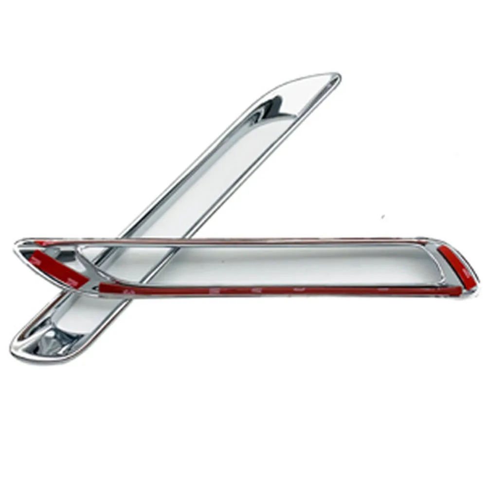 2PCS Rear Fog Light Vehicle ABS Chrome Car Accessories Lamp Cover Replacement External Trim Protection Decorative Frame |