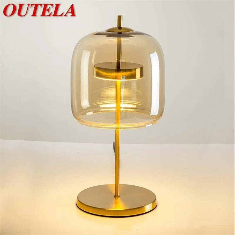 

OUTELA Nordic Creative Table Lamp Contemporary Desk Light LED for Home Bedside Decoration