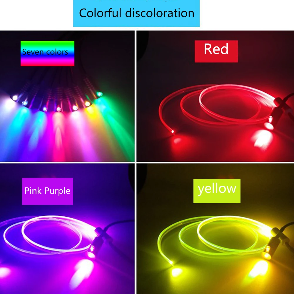 LED Strip Light Remote Control Car Interior Auto Decorative RGB Flexible EL Wire Ambient Lamp Atmosphere | Автомобили и мотоциклы