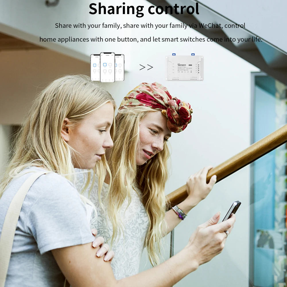 Itead Sonoff 4CH R3 DIY 4 Gang умный переключатель Беспроводной Wi Fi 433 МГц RF Smart Home приложение