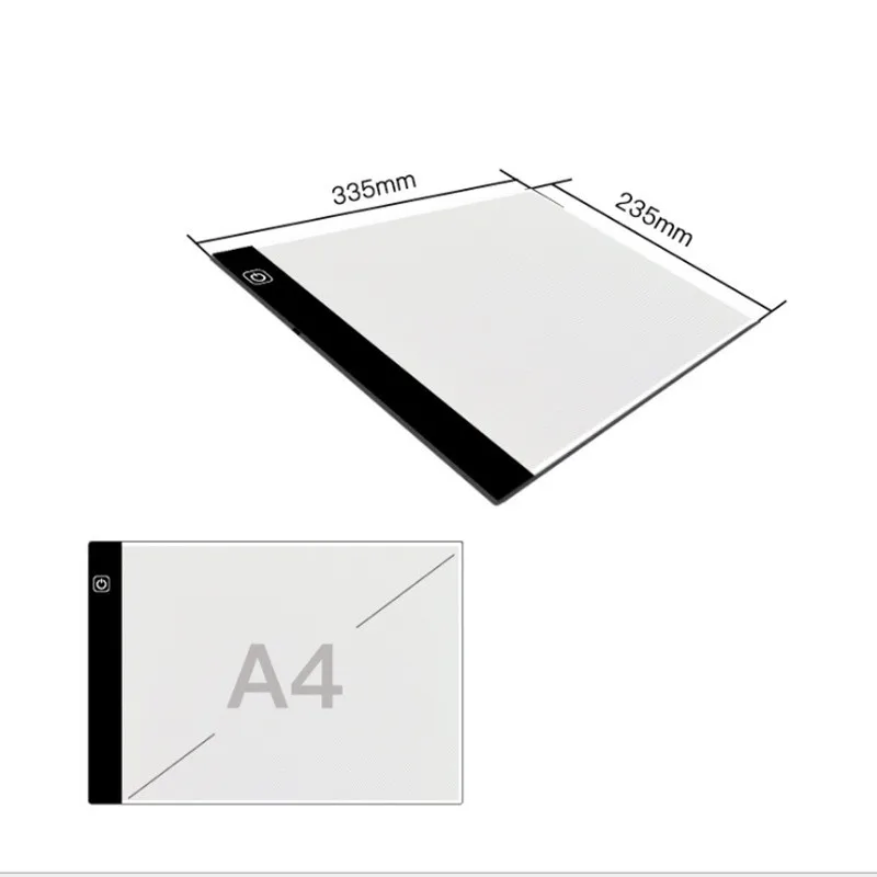 Ультратонкий 23 5x33 5 A4 светодиодный светильник планшет Алмазная вышивка