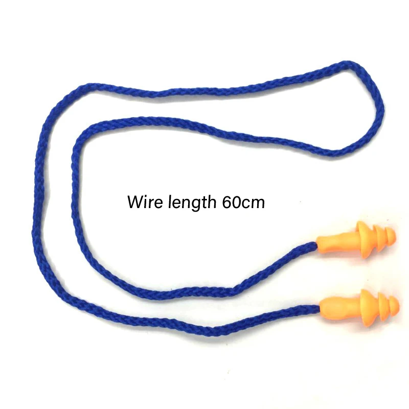 

10Pcs Soft Silicone Corded Ear Plugs ears Protector Reusable Hearing Protection Noise Reduction Earplugs Earmuff