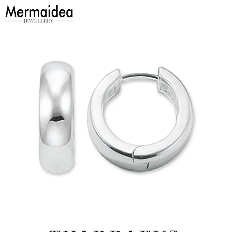 Серьги кольца с шарнирами в креольском стиле Классические подарочные модные