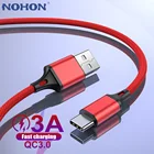 Тип C USB кабель для Android Samsung A50 A51 S20 на Huawei Xiaomi mi Redmi Note 8 9 10 Pro 25 50 см длиной 1м 2м 3м USBC Type-C Зарядное устройство данных Шнур зарядка телефона Провод быстрой зарядки 1 2 3 метра м