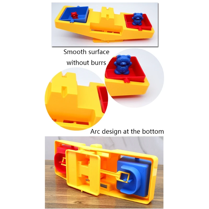 

40JC 1Set Weights Cognitive Toy for Baby Learning Toys Brain Game Interactive Creative Scientific Bear Balance Tray & Weights
