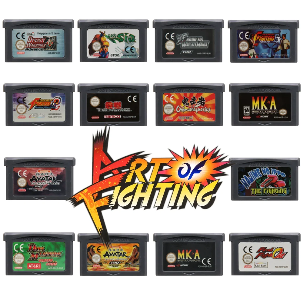 

32 Bit Video Game Cartridge Console Card for Nintendo GBA The Fighting Genre Series Edition