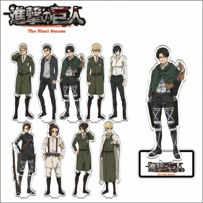 

Hot Anime Attack on Titan Eren Jager Mikasa Ackerman Acrylic Stand Figure Model Plate Display Cosplay Table Decor Ornaments Toys