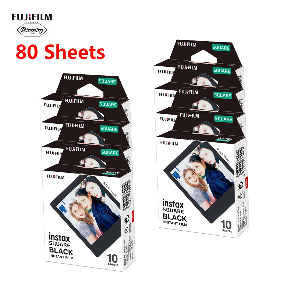 Оригинальная пленка Fujifilm Instax Mini 10 20 40 60 80 листов для камеры SQUARE SQ20 SQ10 SQ6 фотобумага