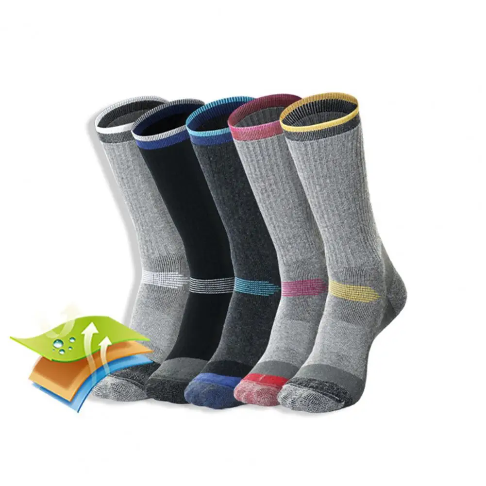 

1 Pair Unisex Winter Thermal Thickened Sports Snowboarding Skiing Long Socks