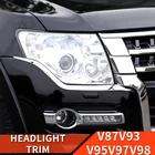 Аксессуары для Mitsubishi Pajero v87v93v95v97v98 полоса фары Pajero io полный Пинин Монтеро модификация украшение