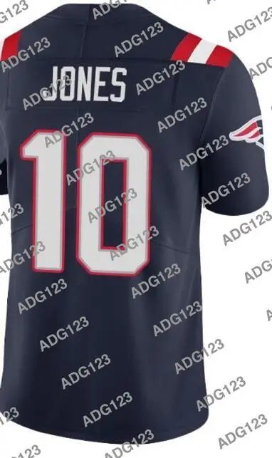 

Stitch New England Mac Jones Blue Men Women Kid Youth Vapor Limited Jersey