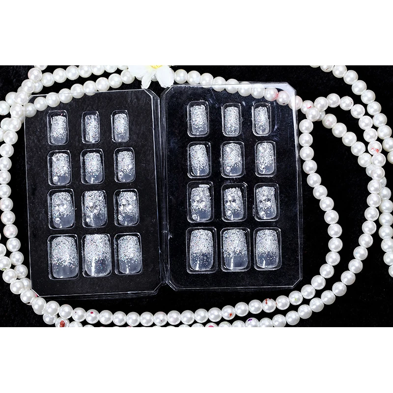 24 шт./компл. красивые Стразы Декор Свадебный дизайн ногтей для невесты советы