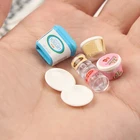 7 шт.компл. миниатюрный кукольный домик, чашка для йогурта, мороженого, молока, яиц, пудинга, игрушки, кукольная еда, миниатюрные кухонные аксессуары