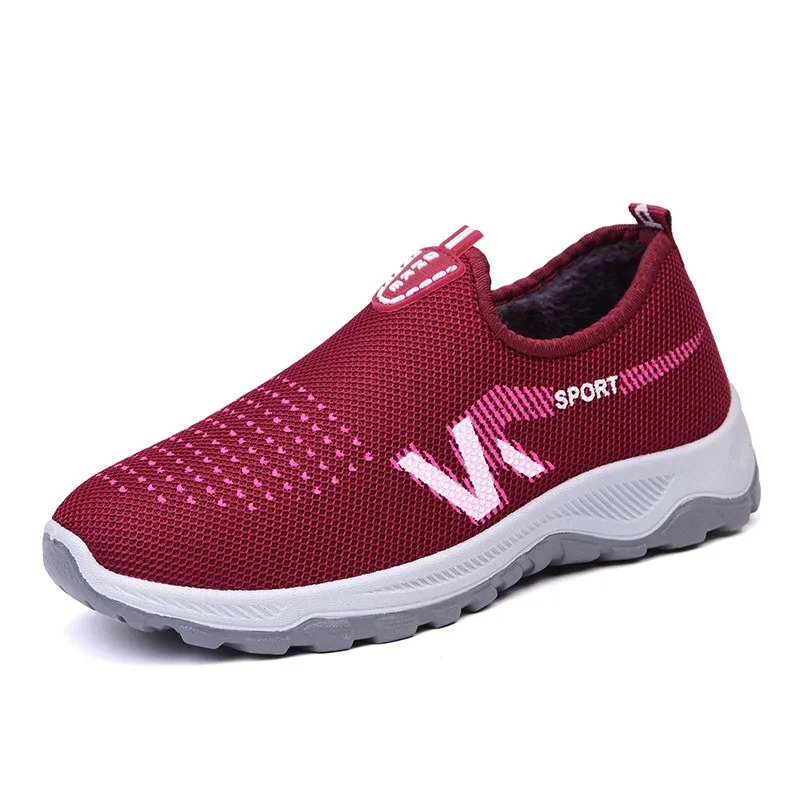 

Fashion Women Platform Sneakers Ladies Casual Mesh Air Loafers Comfort Women Trainers Luxury Sneakers Female Cotton Mom Shoes