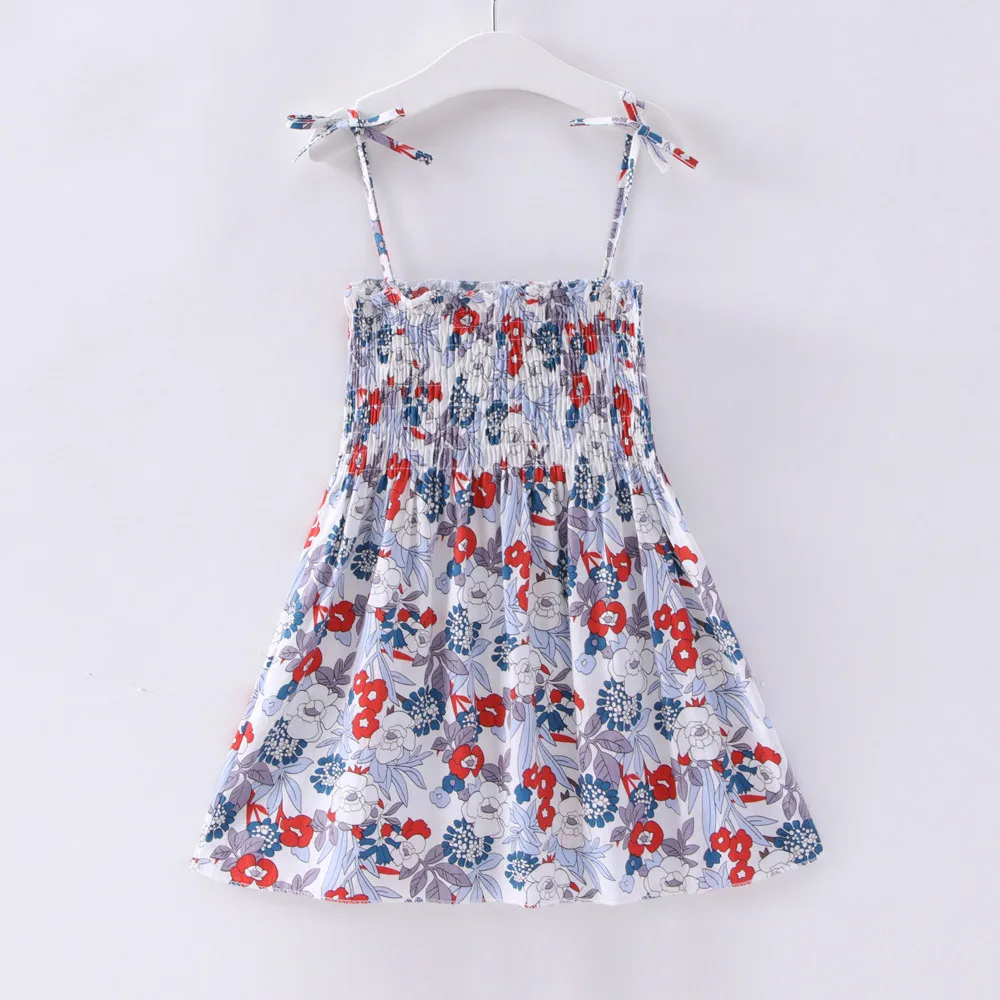 Kids Dresses for Girls Children Princess Dress Toddler Baby Flower Print Sundress 1 2 3 4 5 6 7 Years Girl Summer Elegant | Детская