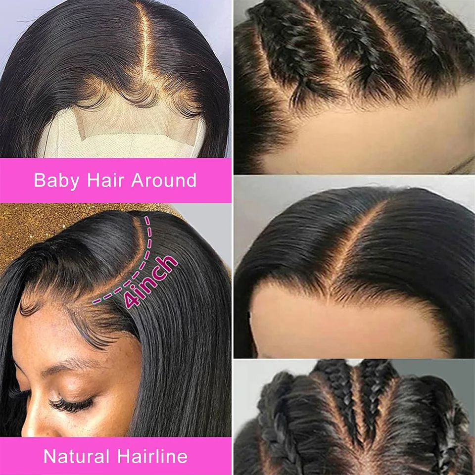 Beautyloverhair Straight Lace Front Human Hair Wigs For Women HD Frontal Wig 4X4 Remy With Baby Wholesale Price |