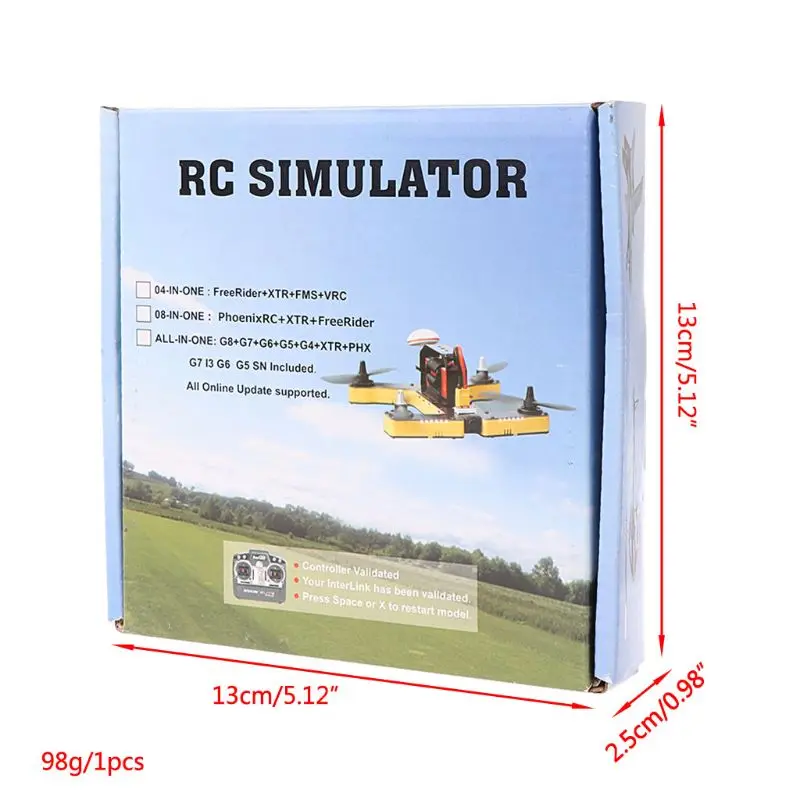 Симулятор полета 22 в 1 RC USB с кабелями для G7 Phoenix 5 0 Aerofly XTR VRC FPV Racing | Игрушки и хобби