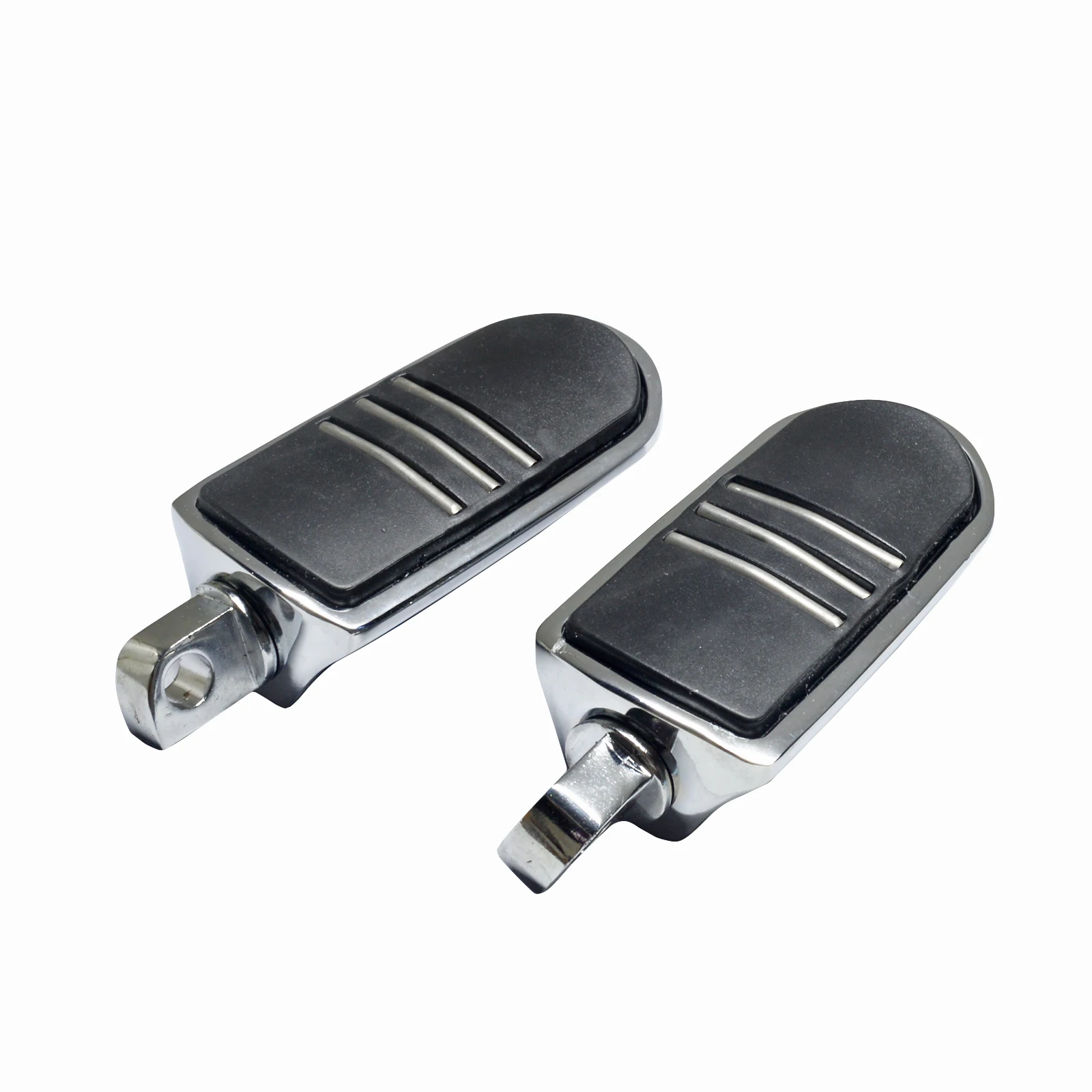 Male Mount Motorcycle Rubber Footrest Footpegs Floorboard For Harley Iron XL 883 1200 Street 750 500 Touring Custom Dyna Softail